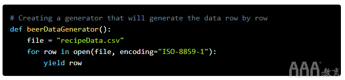 大數據分析Python生成器使用教程